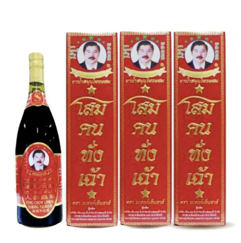 ส047 สูตรน้ำสมุนไพร โสมคนทั่งเฉ้า ถั่งเช่าธิเบต (TUNG CHOW GINENG) ขนาด 750 มิลลิลิตร ขวดแก้ว
