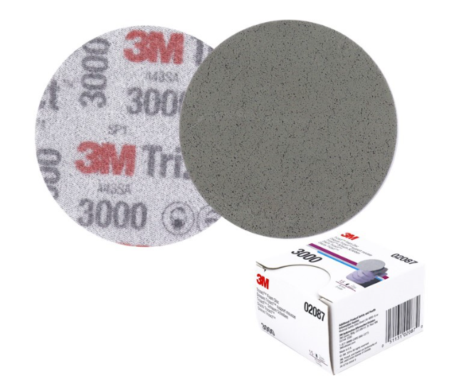 AC88-3M ชุดขัดโคมไฟหน้ารถยนต์ (Headlight Clear Coat 2 ซอง + กระดาษทรายกลม 02087 เบอร์ 3000 3 นิ้ว 1 แผ่น )