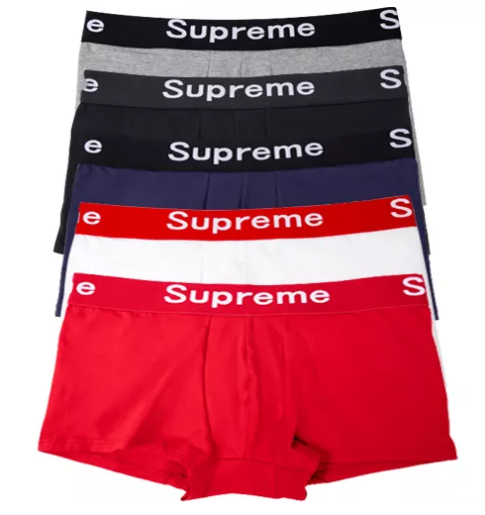 MH60-กางเกงในSupreme (กล่อง 3 ตัว) Underwear Men กางเกงในผู้ชาย กางเกงชั้นในชาย สุพรีม Boxer ชาย กกนชาย เนื้อนุ่ม ซับเหงื่อได้ดี ของแท้ พร้อมส่ง