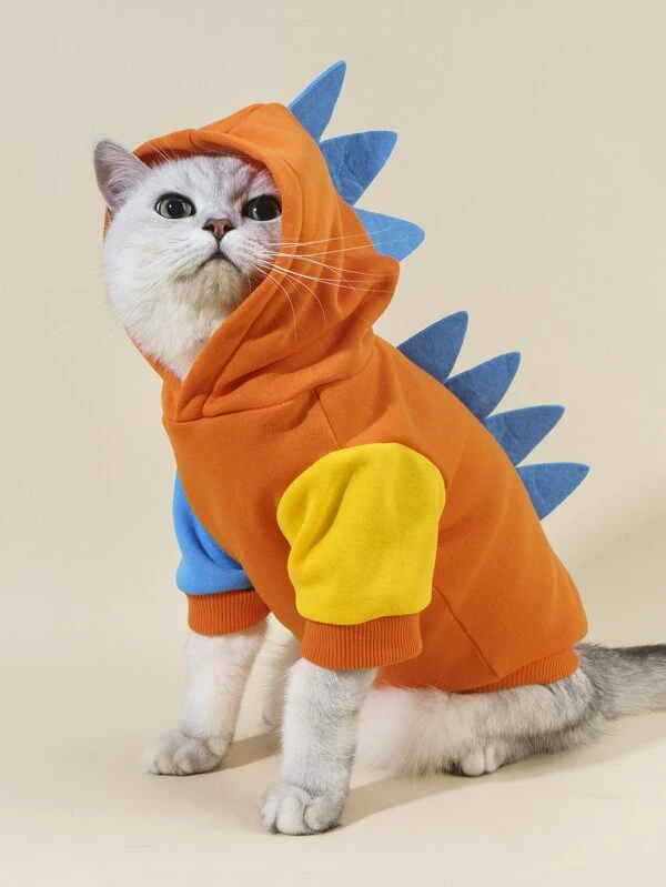 PETSIN เสื้อฮู้ด สัตว์เลี้ยง การออกแบบ ไดโนเสาร์ ม-46