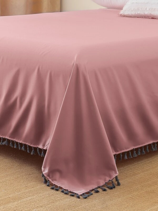 ผ้าปูที่นอน ตกแต่ง พู่  ค-18