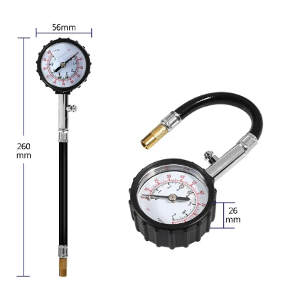 ROB75-เครื่องวัดลมยาง เกย์วัดลมยางรถยนต์ PCT-6231 เกจวัดลมยาง 10Psi ที่วัดลมยางรถยนต์ /1755