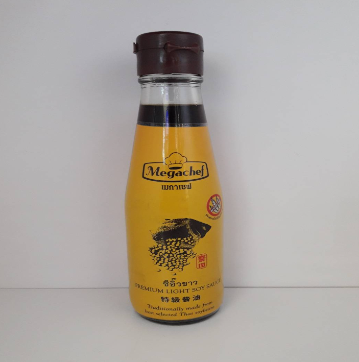 TAN80-ซีอิ๊วขาว เมกาเชฟ Premium Light Soy Sauce.