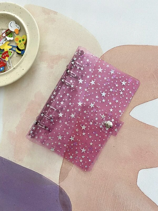 แฟ้มใบหลวม กลิตเตอร์ ดาว 1 ชิ้น f-12