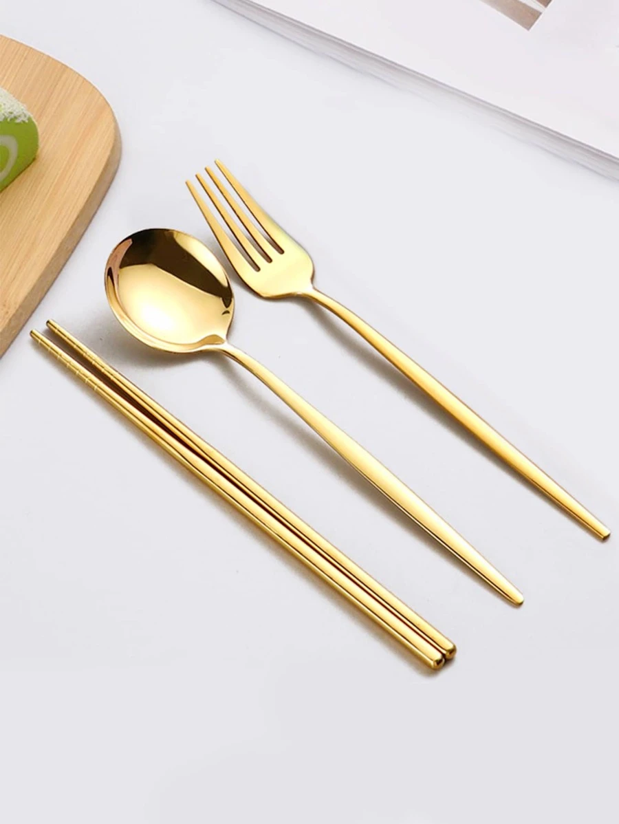 ชุดช้อนส้อม สแตนเลส 3 ชิ้น  hh-17