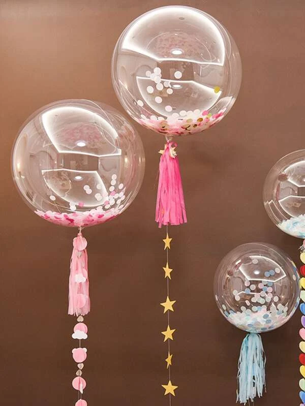 โปร่งใส ลูกโป่งเล็ก 10 ชิ้น p-44