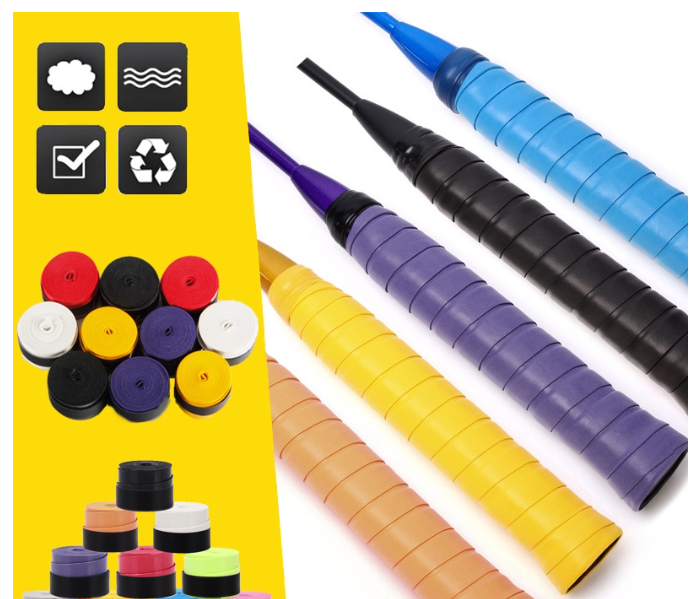 ก92#Queshark เทปพันด้ามจับไม้เทนนิส ระบายอากาศ และกันลื่น 10 ชิ้น