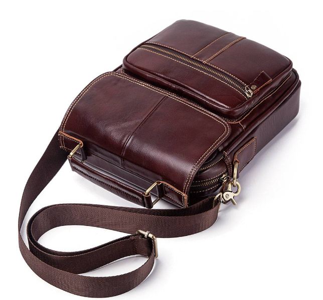 HU37-KAVIS หนังแท้ 100% กระเป๋าสะพายผู้ชายคุณภาพสูงกระเป๋า Crossbody สำหรับชายกระเป๋า 9.7 "Ipad Bolsas ผู้ถือสลิง