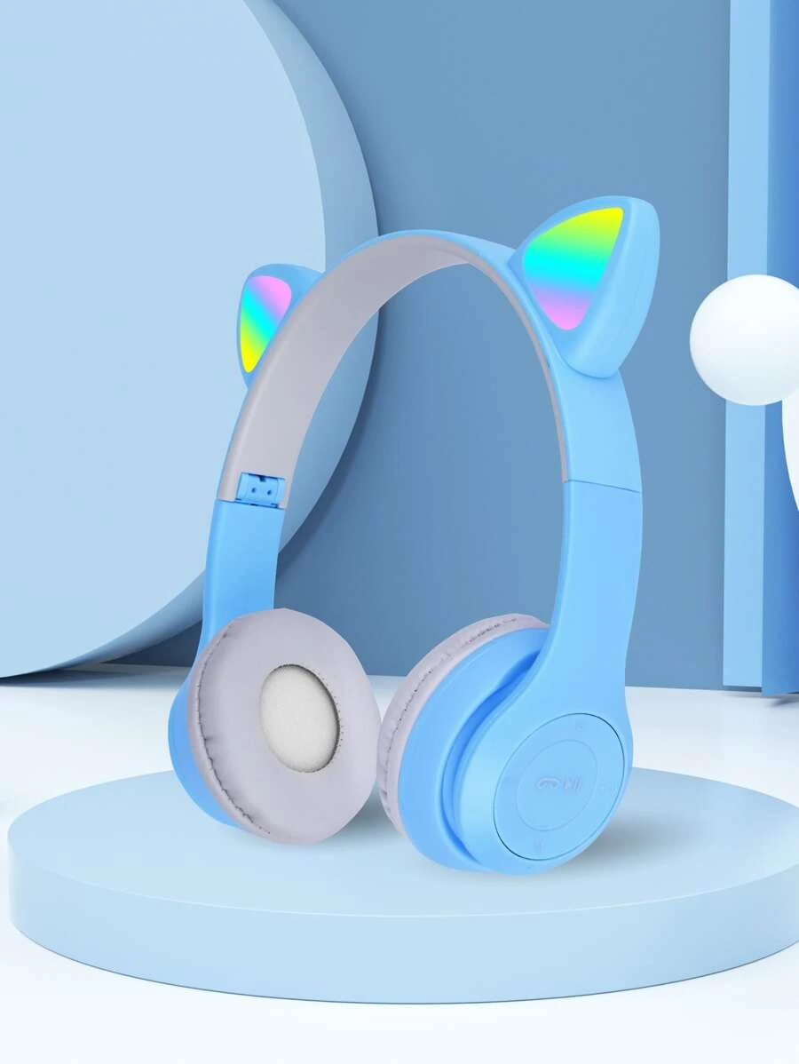 ชุดหูฟัง ตกแต่ง หูแมว ไร้โครง 1 ชิ้น เหมาะกับ Bluetooth  dd-12