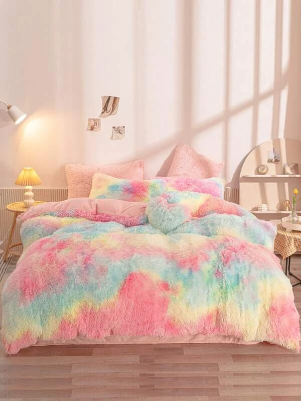 ชุดปลอกผ้านวม ไม่มีฟิลเลอร์ มัดย้อม ปุกปุย t-53