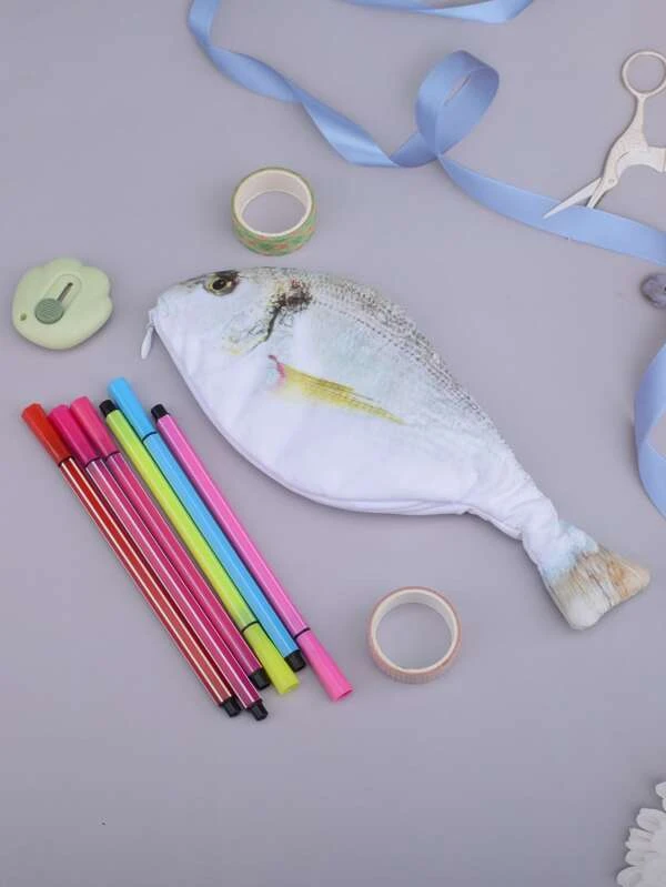 กระเป๋าดินสอ รูปร่าง ปลา 1 ชิ้น  g-80