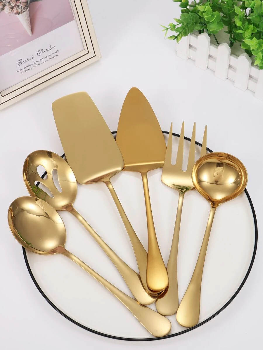 ชุดช้อนส้อม สแตนเลส 6 ชิ้น hh-89