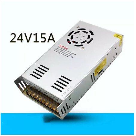 GE103-Switching Power Supply สวิตชิ่งเพาเวอร์ซัพพลาย 24V 15A 360W(สีเงิน)