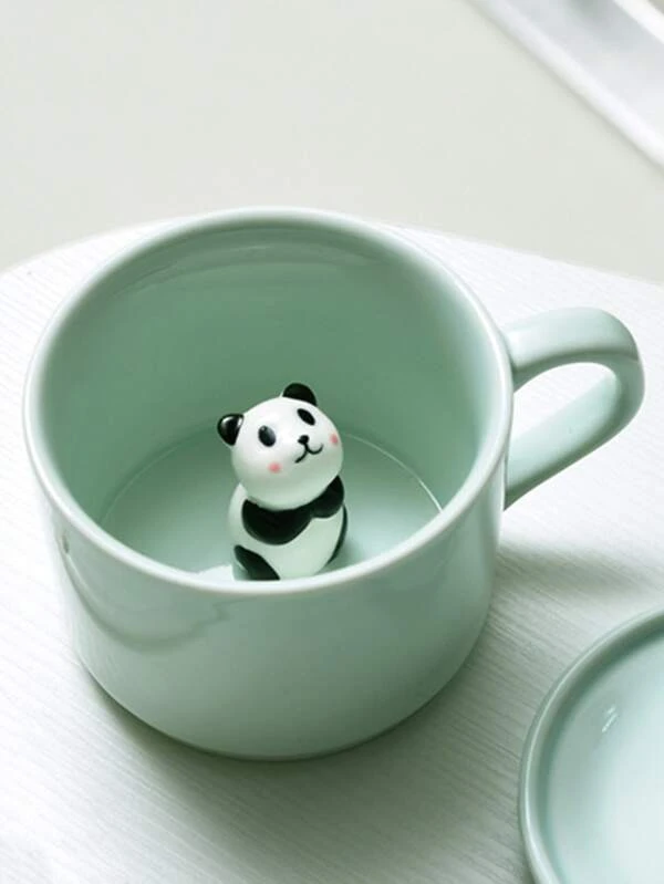 แก้วกาแฟ น่ารัก ตกแต่ง แพนด้า สำหรับ โต๊ะ 1 ชิ้น  oo-99