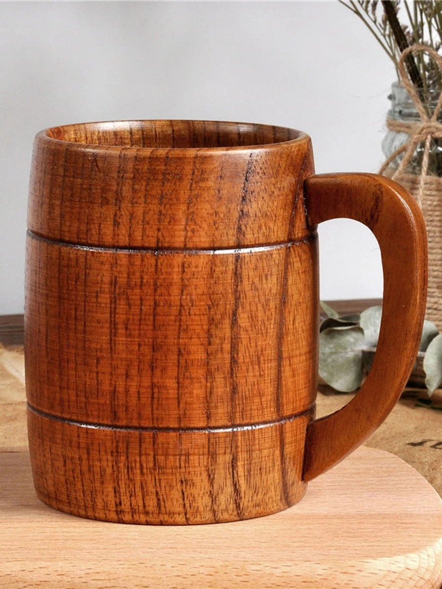 แก้วกาแฟ สำหรับ โต๊ะ 1 ชิ้น งานไม้ แก้วมัค คลาสสิก  oo-185