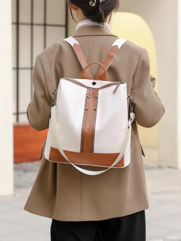 กระเป๋าเป้ คลาสสิค ทูโทน รูหูฟัง ll-75