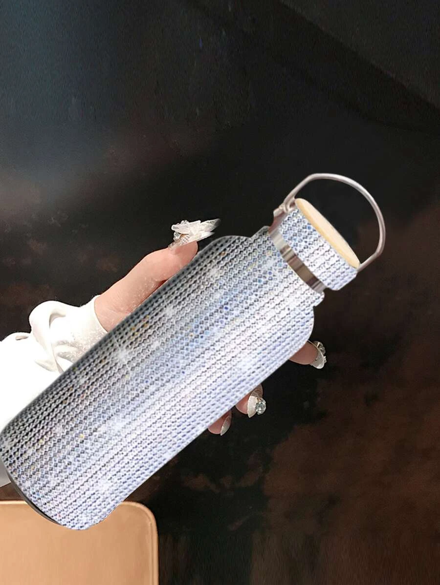 ขวดน้ำฉนวน ตกแต่ง พลอยเทียม 1 ชิ้น pp-5