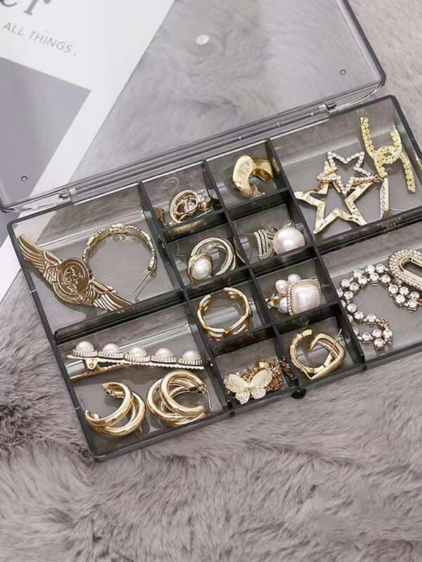 กล่องเก็บเครื่องประดับ โปร่งใส 1 ชิ้น  i-61