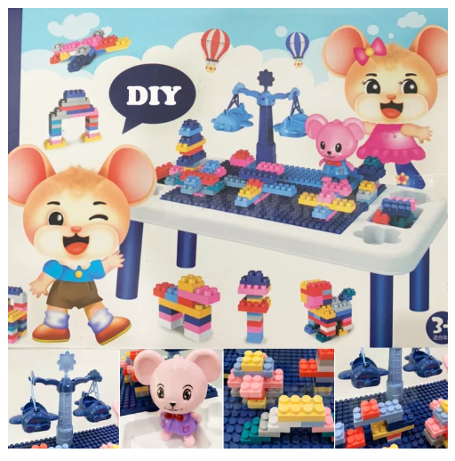 JIN10-บล๊อคตัวต่อ 66 ชิ้น พร้อมโต๊ะ ช่วยเสริมพัฒนาการ สร้างความคิด ของเล่นเด็ก Toys สร้างเสริมพัฒนาการเด็ก ของเล่นสำหรับเด็ก kidtoy citytoy