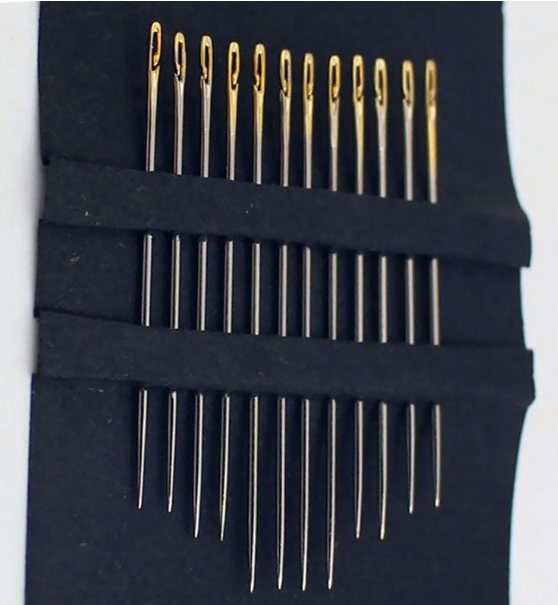 R69-เข็มเย็บผ้า รูปแบบใหม่ 12 ชิ้น ไม่ต้องร้อยเข็ม แค่สอดเข้าไป