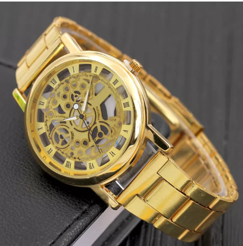 EW31-โลหะผสมนาฬิกาควอตซ์ของขวัญสายเหล็กนาฬิกาแฟชั่นเกาหลีเลียนแบบกลไกนาฬิกาสำหรับผู้ชาย