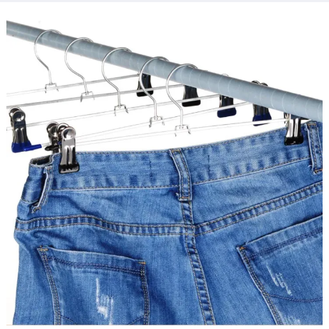 RC19-ไม้แขวนกางเกง ไม้หนีบกางเกงไม้แขวนเสื้อ 1ชุดมี3ชิ้น