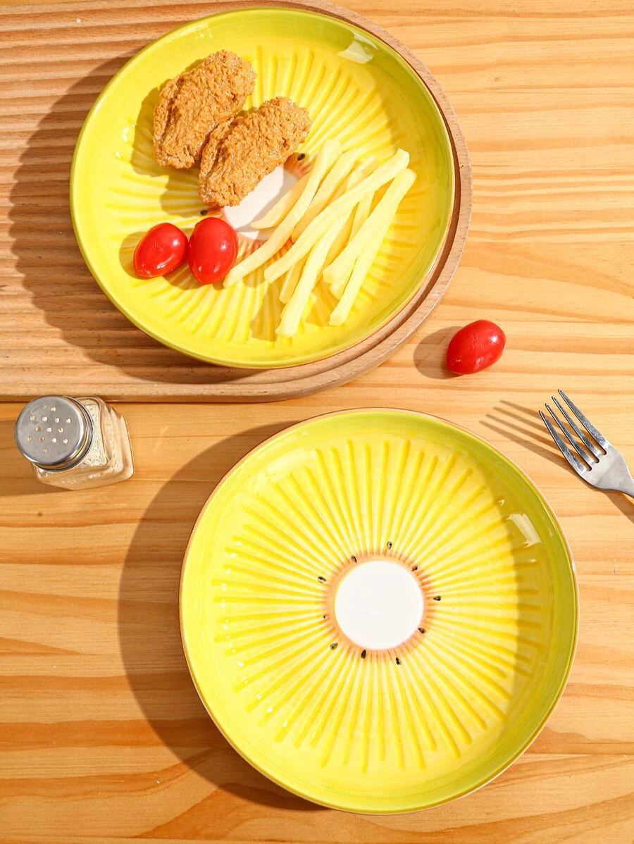 จาน1 ชิ้น ลายผลไม้  ff-99