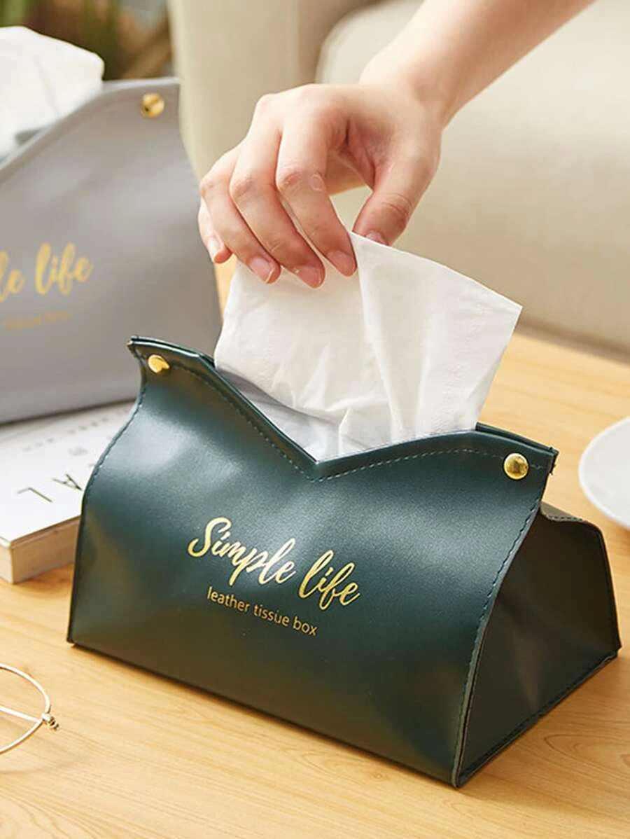 ถุงเก็บทิชชู่ เนื้อเยื่อ จัดเก็บ ทันสมัย กราฟฟิค ตัวอักษร สำหรับ บ้าน 1 ชิ้น  nn-131