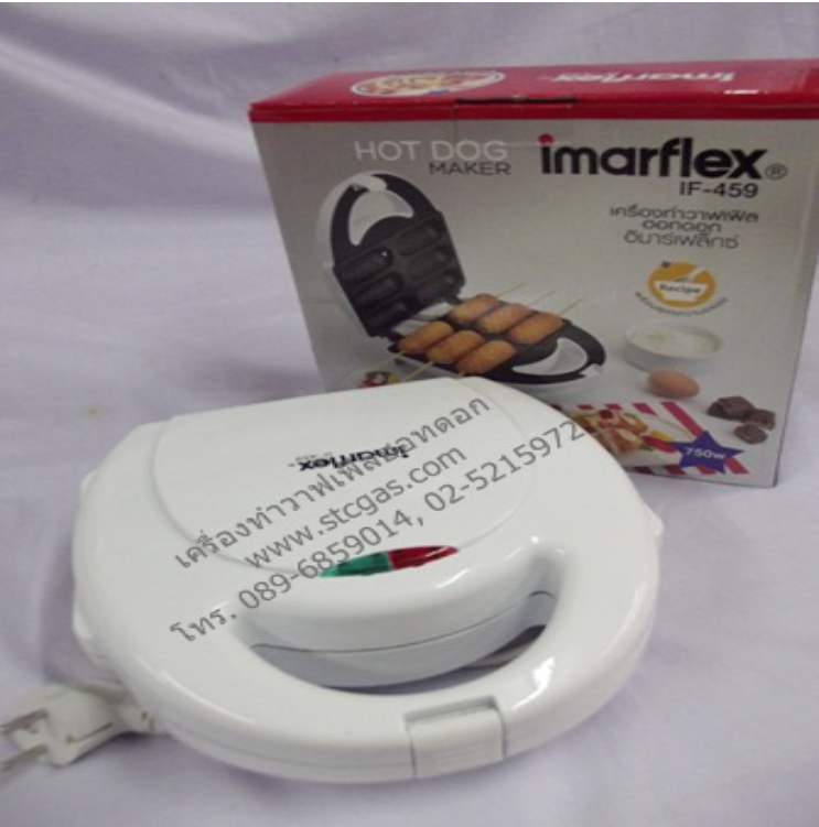 P75-เตาวาฟเฟิลฮอทดอก แบบ 6 ชิ้น ยี่ห้ออีมาร์เฟล็กซ์ รุ่น IF-459