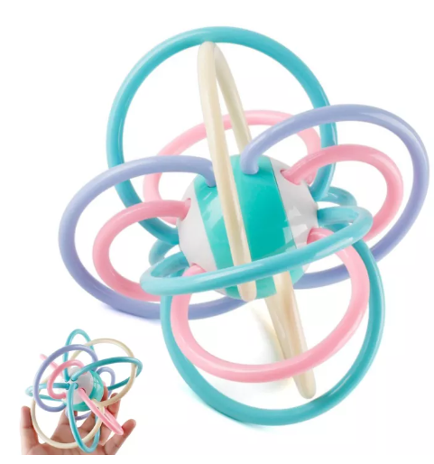 GO11-Galelookจับลูกบอลของเล่นเพื่อการศึกษาสำหรับเด็กมีเสียงเมื่อจับลูกบอล เหมาะสำหรับการถือด้วยมือ