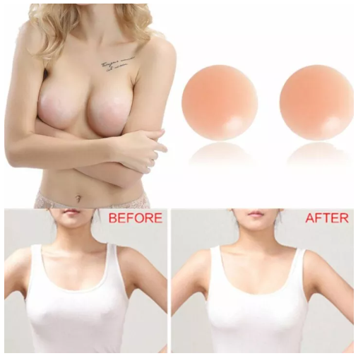 BRA36 1 Pair Sexy Reusable Self-Adhesive Silicone Breast Cover Bra Pasties Pad