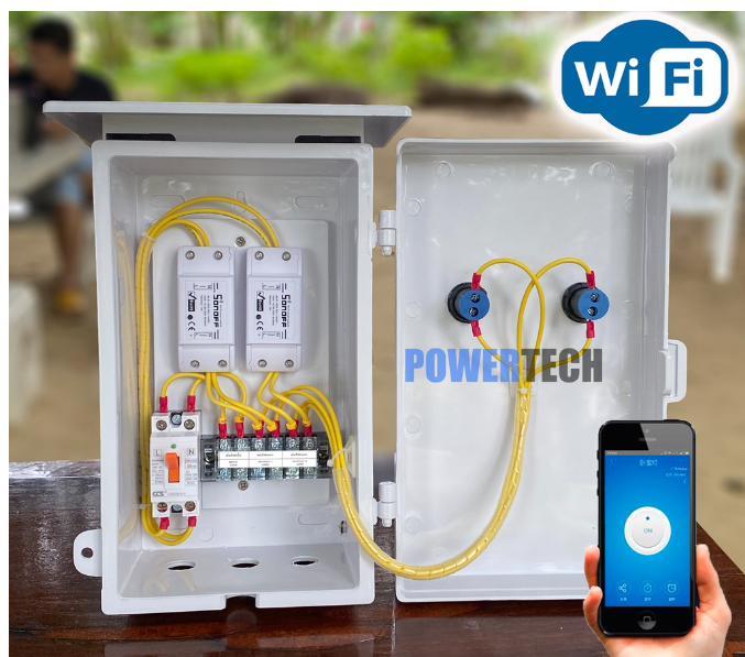 M-60 ตู้ควบคุม อุปกรณ์ไฟฟ้าอัตโนมัติ ผ่าน Wifi จากทุกที่ทั่วโลก 2 Ch