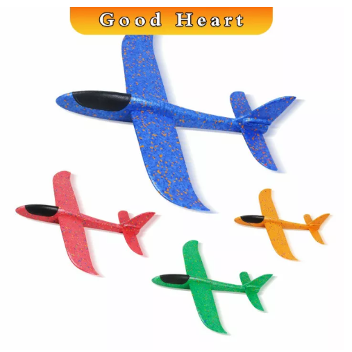 TOY74-เครื่องบินโฟมพาเพลิน มีไฟวั๊บวับวิ๊บวับ เครื่องร่อนโฟม plane 48CM เครื่องบินร่อนของเล่นสำหรับเด็ก โฟมเครื่องบินของเล่น