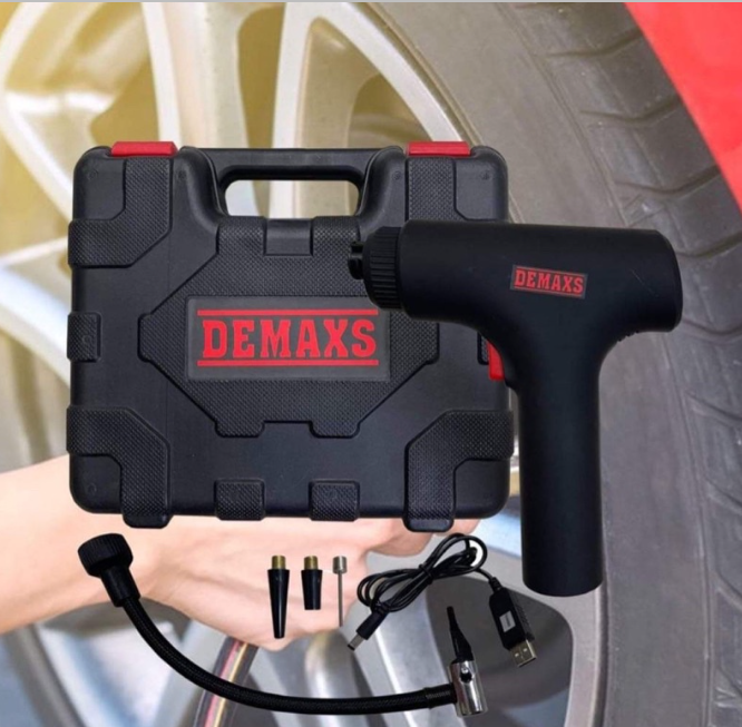 M-13 DEMAXS เครื่องเติมลมแบตเตอรี่แบบพกพา 12V 1500mAh