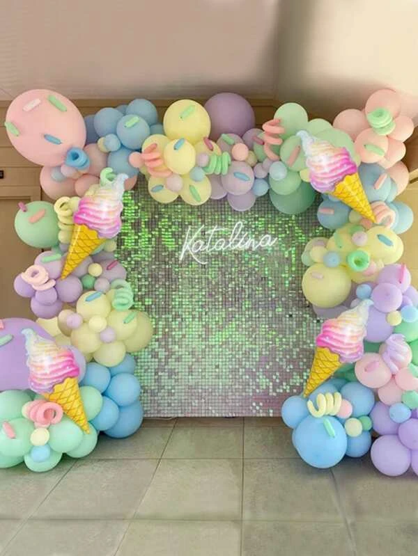 ชุดซุ้มลูกโป่ง ไอศกรีม 143 ชิ้น p-28