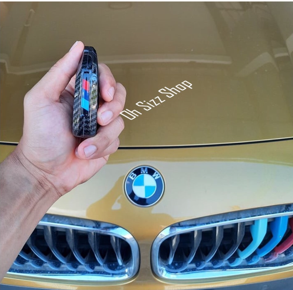 K85-เคสกุญแจรีโมทรถยนต์ BMW Engine Concept Design Hard Case พร้อมแผ่นใส TPU กันรอยปุ่มป้องกันการกระแทกได้เป็นอย่างดี