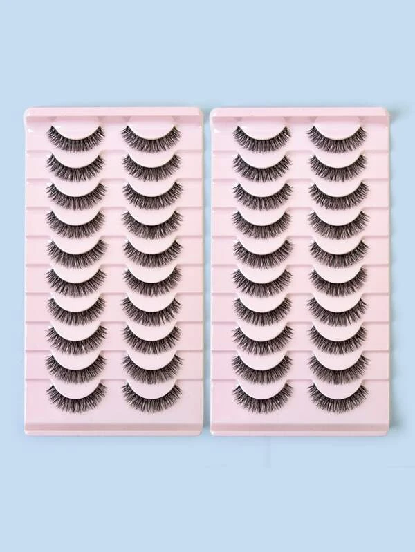 ขนตาปลอม 20 คู่ 10mm เพิ่มความหนา  g-57