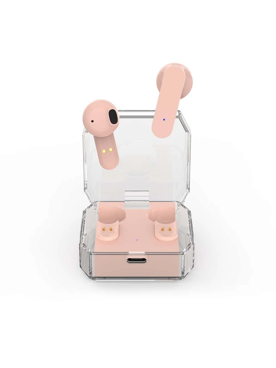 ชุดหูฟัง โปร่งใส ไร้สาย 1 ชิ้น เหมาะกับ Bluetooth dd-55