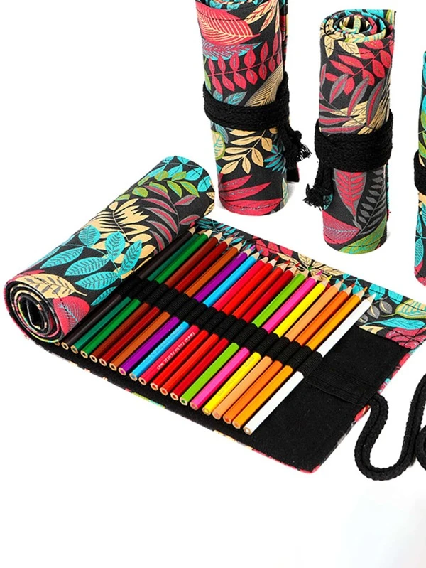 กระเป๋าดินสอ ลาย ใบไม้ ห่อ 1 ชิ้น  g-100