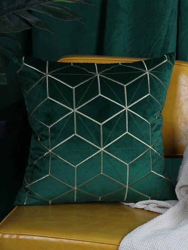 หมอนอิง ไม่มีฟิลเลอร์ เรขาคณิต เย็บปัก a-65